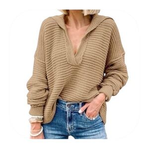2/$20 Lillusory M oversized tan dolman sleeve sweater